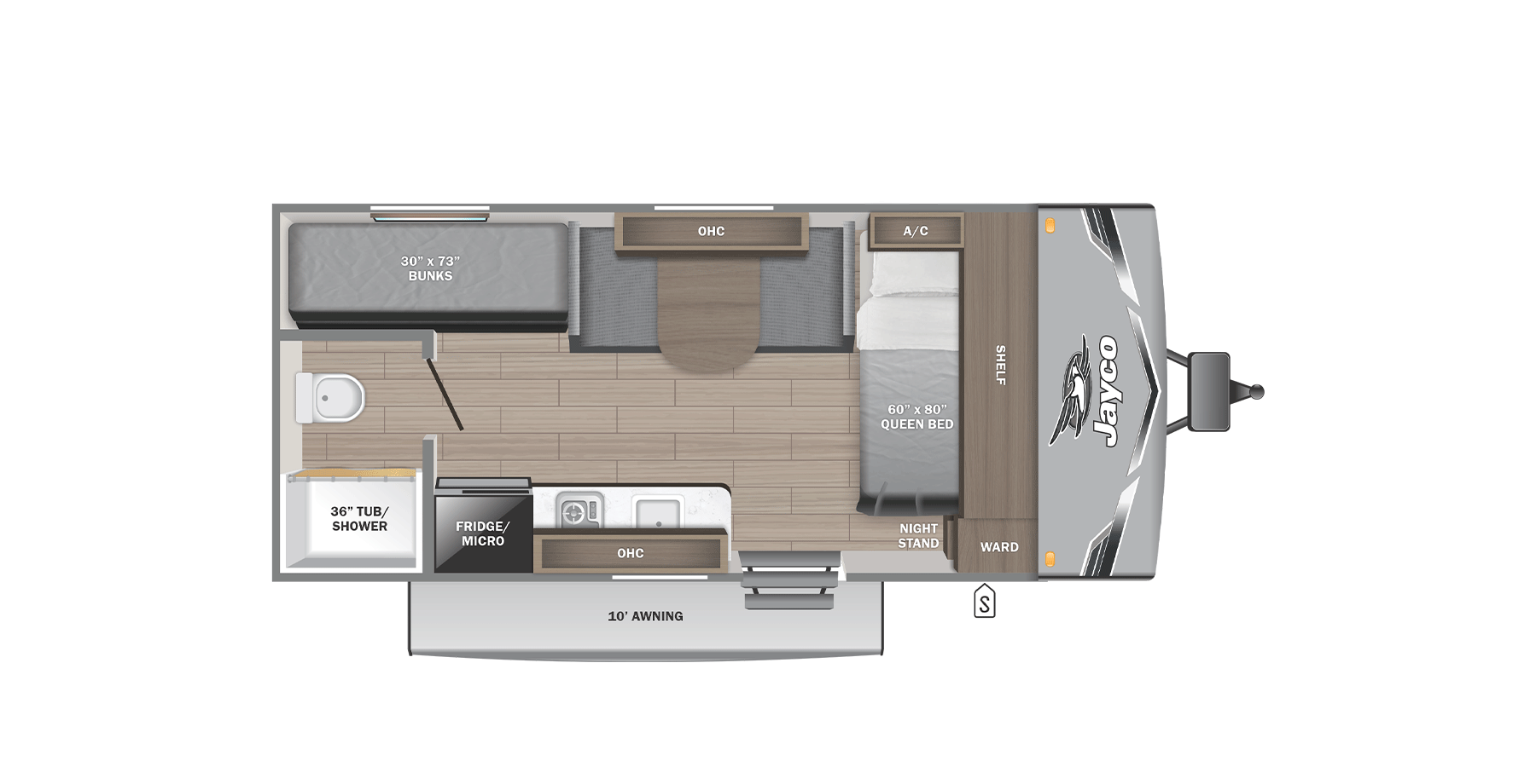 2025 Jayco Jayflight 170BH floorplan